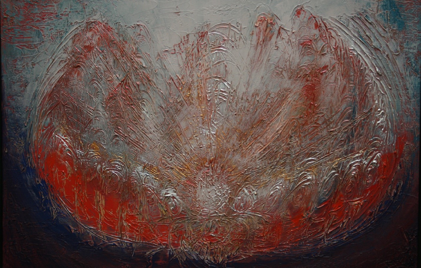 Abstract painting of Pentecost
